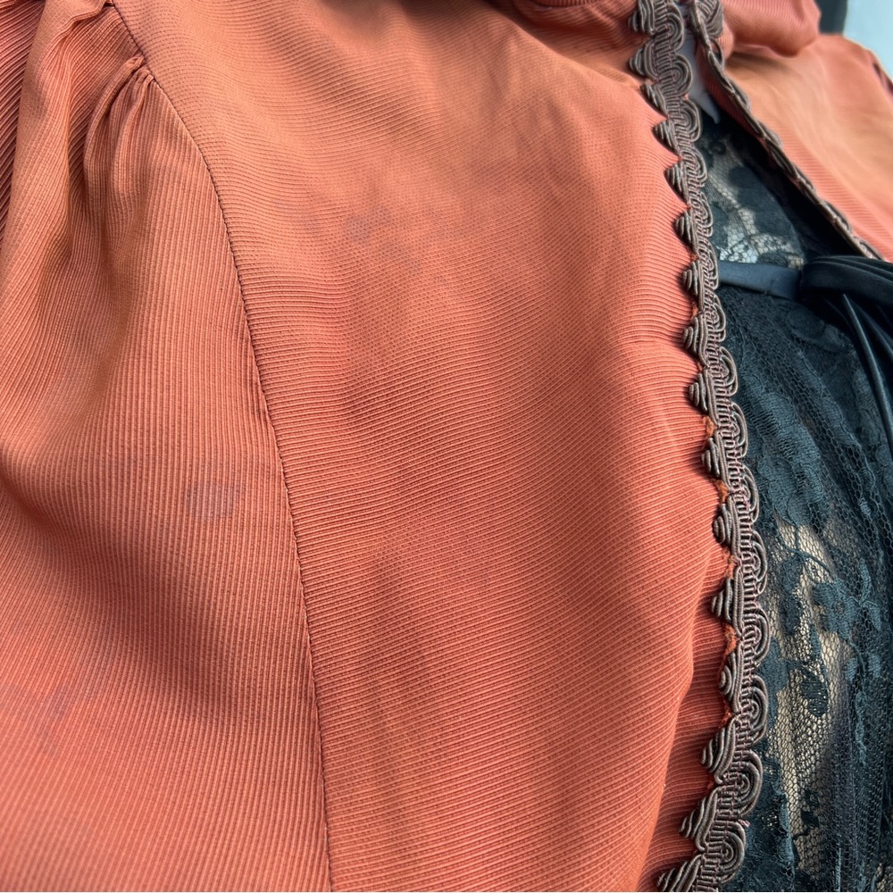 VTG Movie Costume Burnt Orange Hooded Capulet - Picture 13 of 16